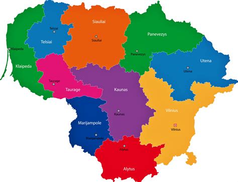 lithuania map.